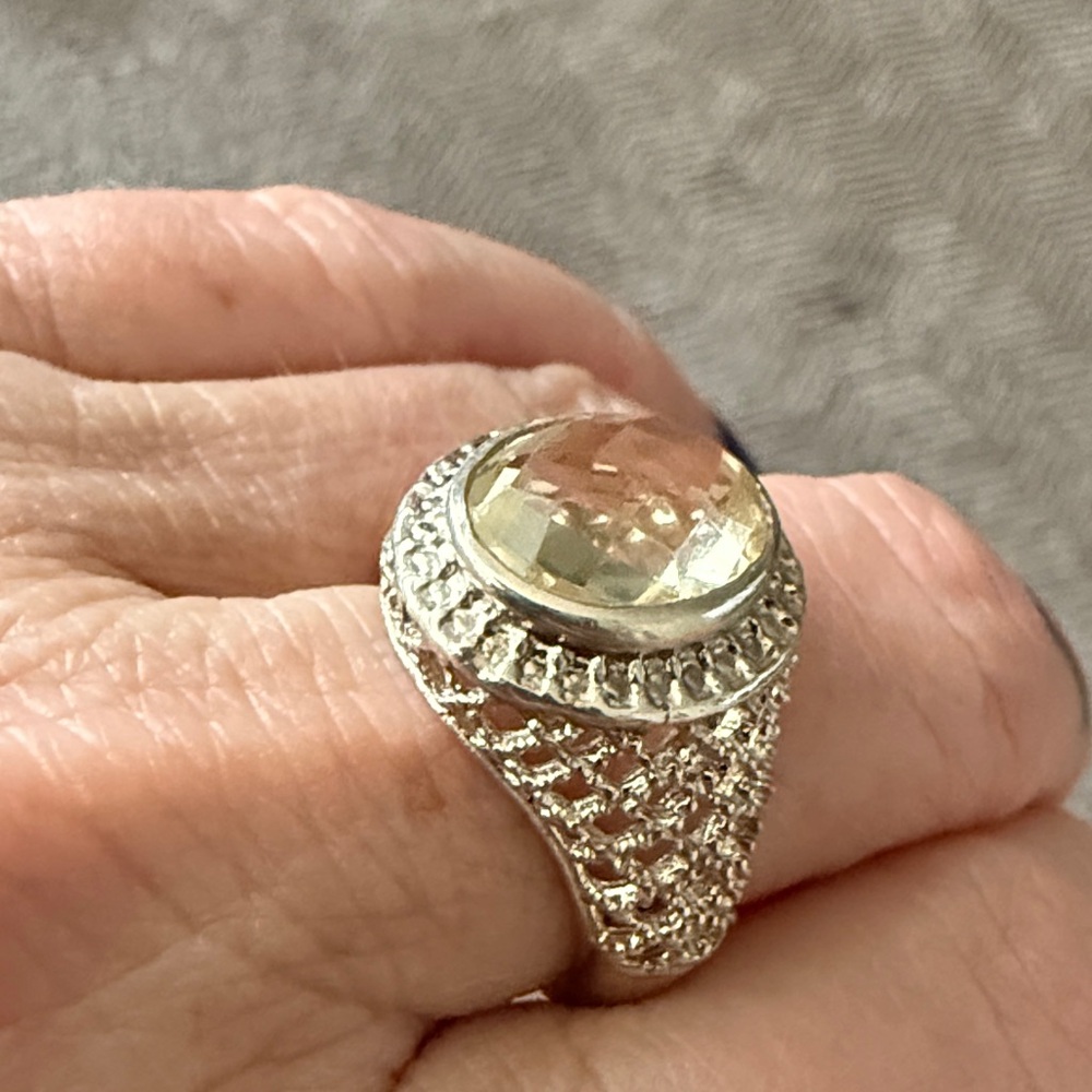Sterling Silver Citrine Ring - NEW!